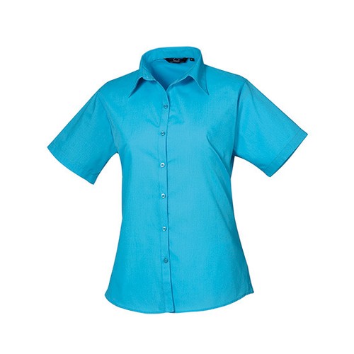 Women´s Poplin Short Sleeve Blouse – Bild 126