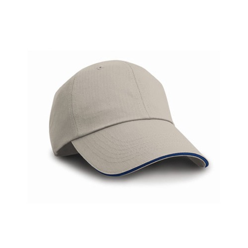 Herringbone Cap With Sandwich Peak