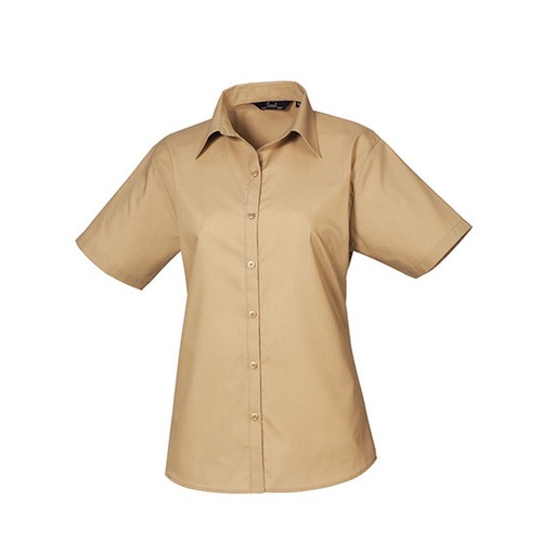 Women´s Poplin Short Sleeve Blouse – Bild 8