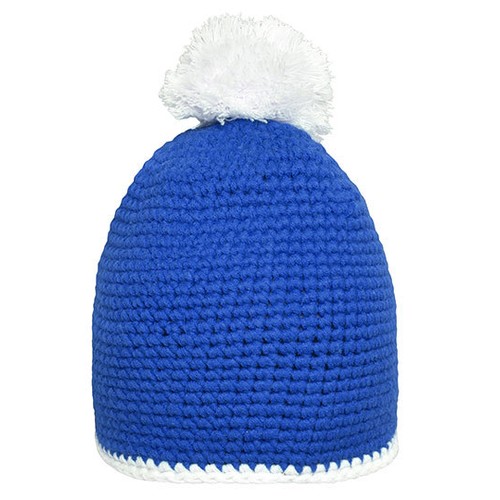 Pompon Hat With Contrast Stripe – Bild 6