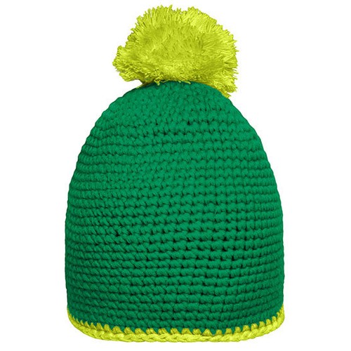 Pompon Hat With Contrast Stripe – Bild 9