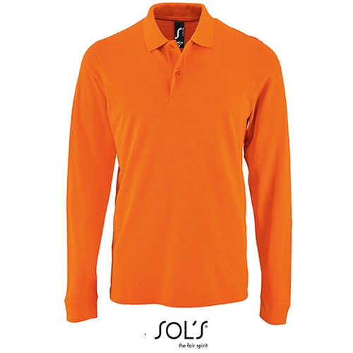 Men´s Long-Sleeve Piqué Polo Shirt Perfect – Bild 67